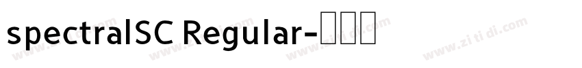 spectralSC Regular字体转换